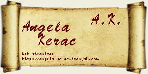 Angela Kerac vizit kartica